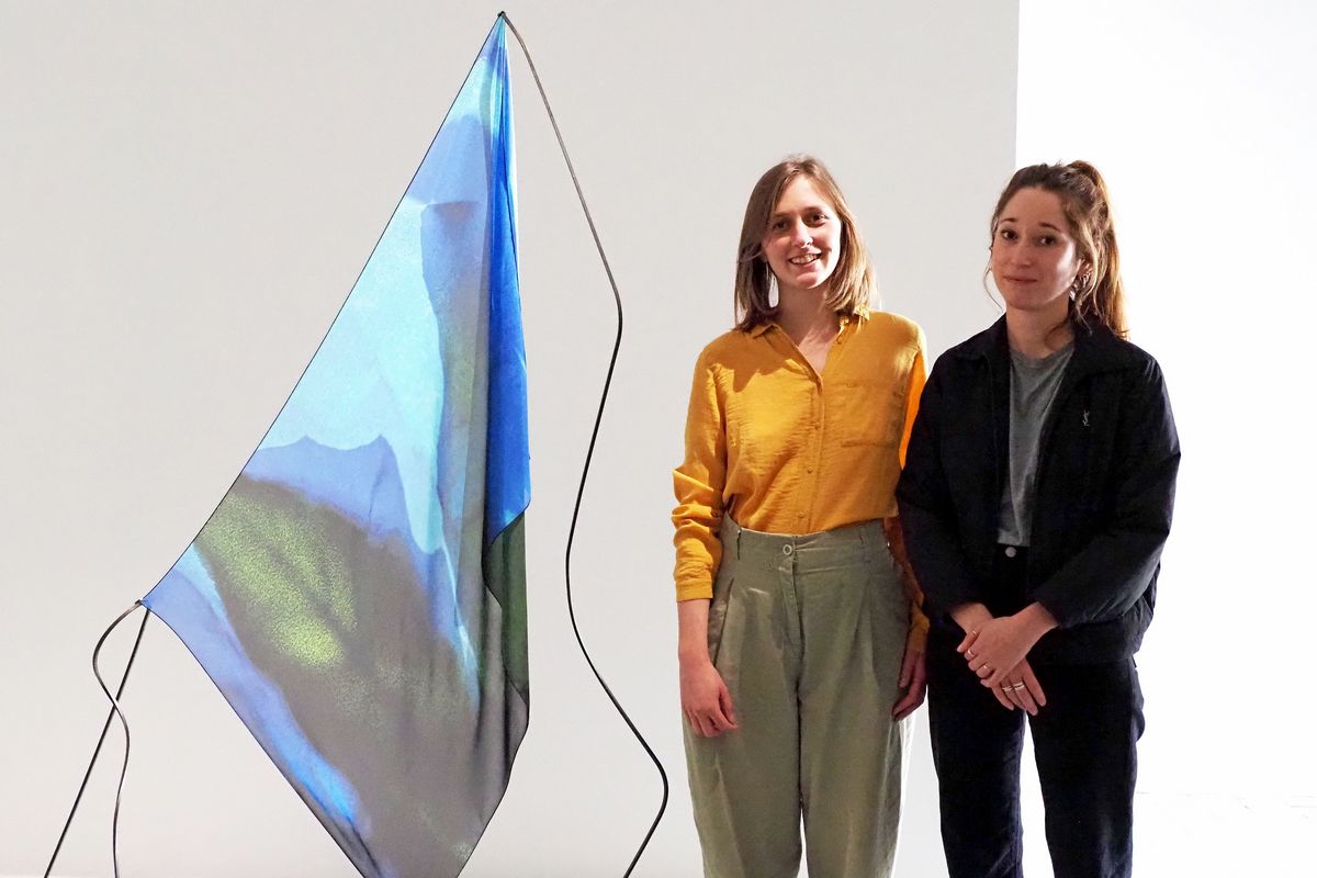 Léa Dumayet (à gauche) et Marguerite Bornhauser (à droite). Photo : Martin Launay - Ville de Saint-Nazaire