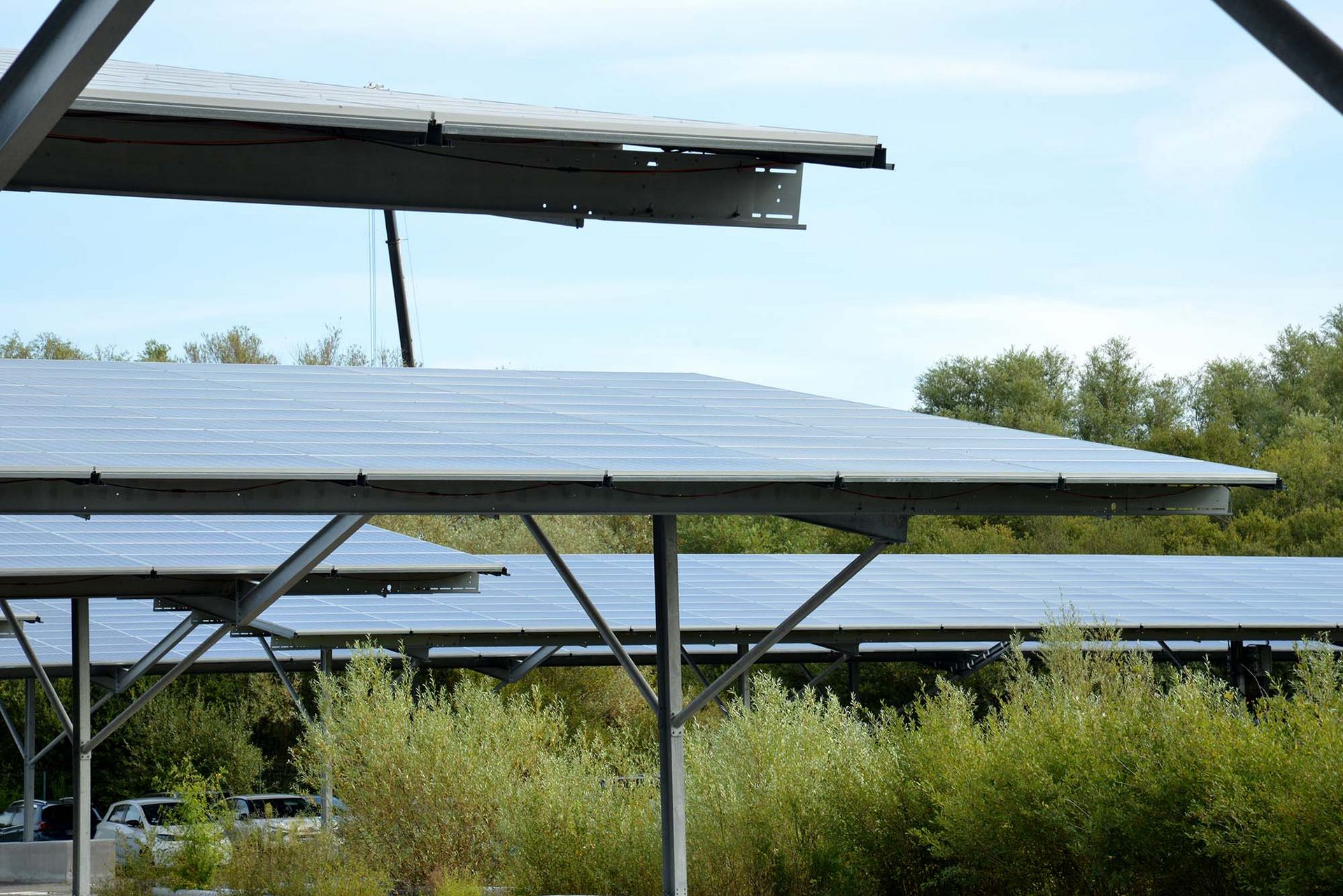 Les panneaux sont fabriqués par la filiale de Total Sun Power. (©Ville de Saint-Nazaire - Christian Robert)