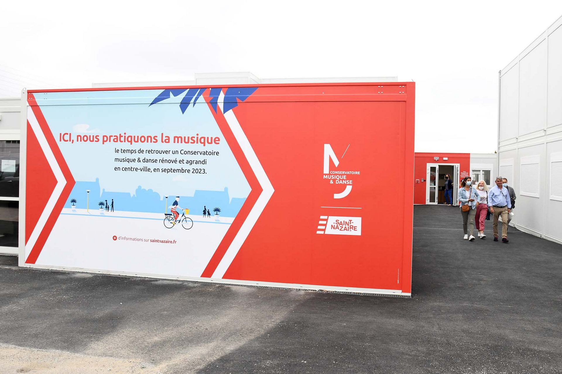 Les locaux provisoires du conservatoire de musique sont situés boulevard Neyman. (©Ville de Saint-Nazaire - Christian Robert)